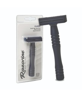 RAZORINE Classic Blue Night closed comb safety razor 21006