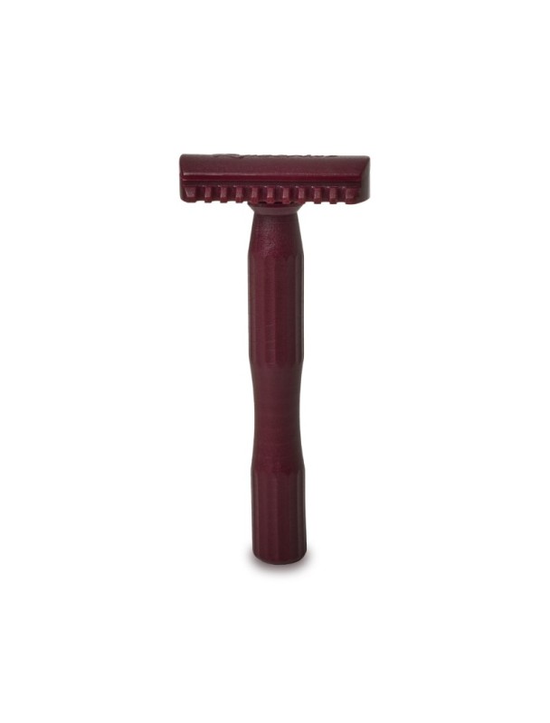 Maquinilla de afeitar clásica RAZORINE Classic II Red Marsala peine abierto 21008