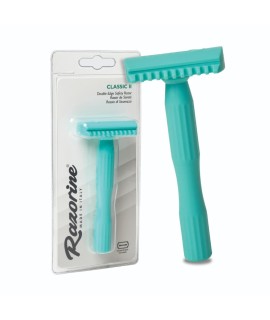 RAZORINE Classic II Turquoise Island open comb safety razor 21010