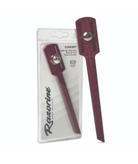 Maquinilla de afeitar estilo shavette RAZORINE Concept Red Marsala peine cerrado 21014