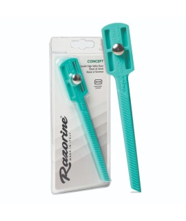 RAZORINE Concept Turquoise Island shavette style closed comb safety razor 21016