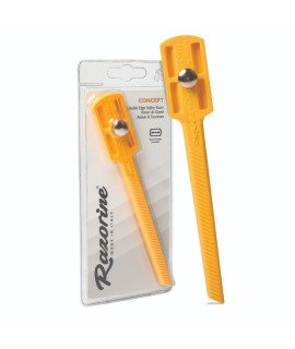 Maquinilla de afeitar estilo shavette RAZORINE Concept Yellow Butterscotch peine cerrado 21017