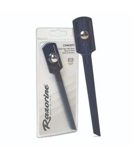 Rasoio da barba stile shavette RAZORINE Concept Blue Night pettine chiuso 21018