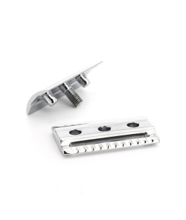 Replacement head from MÜHLE for safety razor, closed comb